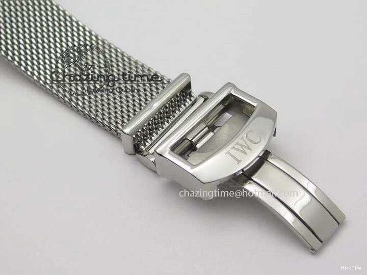 MIROTIME 0130 Portofino SCHAFFHAUSEN SS MKF 1:1 Best Edition White Dial On Mesh Bracelet A TravelReady 7341